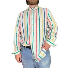 Vintage 90s Kensington Road Striped Button Up Shirt