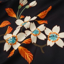 Men Chinese Flower Print Cardigan Coat Kimono Yukata Jacket 3/4 Sleeve Cardigan