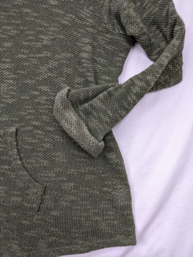 Self Esteem Womens 3X Green Hoodie Pull Over Unipocket Knit Mesh - Picture 2 of 12