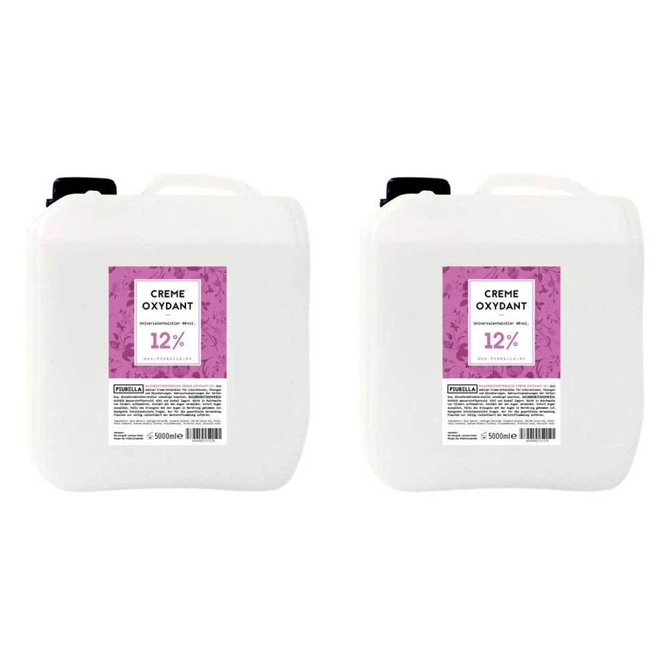 Creme Oxidant 12% -Entwickler 2x 5000ml = 10 Ltr. Oxydant H2O2 orig. Piubella