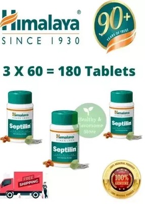 Himalaya Septilin Tablets, Pack of 3 x 60 Tablets | Natural Immune Support |