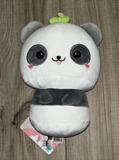 10 Inch Mewaii Plush Stuffed Panda Mushroom Animal Toy White/Grey Kids Gift