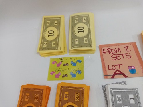 Monopoly Money cards for Replacement or Parts & crafts 471 bills from two sets - Picture 5 of 12