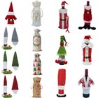  Christmas Santa Wine Bottle Bag Cover XMAS Gift Wrap Table Decoration