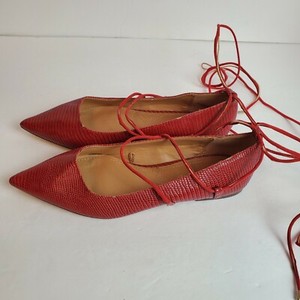 pointed strappy flats