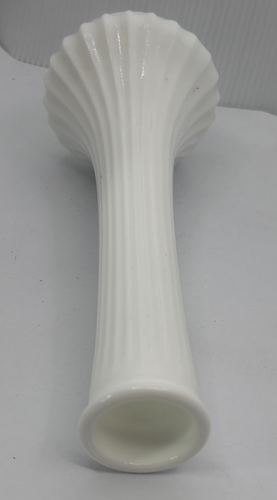 2 Stück Milchglas Knospenvasen Anchor Hocking Starburst & Hoosier Glas gerippt - Bild 15 von 18