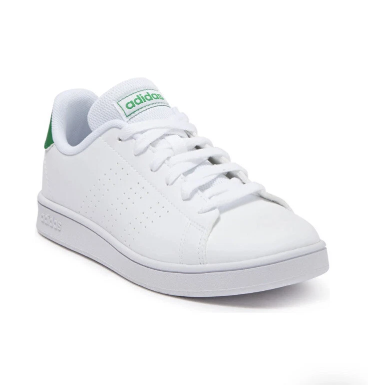 adidas Advantage K Sneaker Little Kids Size 2 Shoes White Green