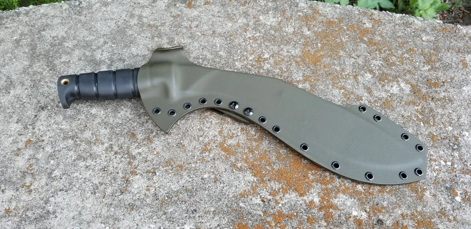 Заказные ножны из кайдекса для ножа «ONTARIO KUKRI 6420», блинов, поясной петли (OD) - Изображение 2 из 4