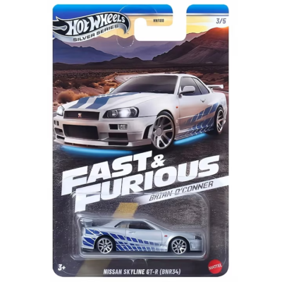 HOT WHEELS SILVER SERIES FAST & FURIOUS BRIAN O'CONNER CARS
