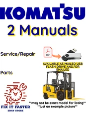 KOMATSU FG25ST-16 FORKLIFT SERVICE PARTS REPAIR SHOP  MANUAL PDF USB