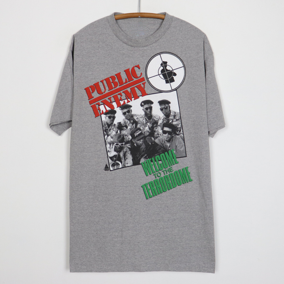Vintage Public Enemy Welcome To The Terrordome Cotton Sport Grey 