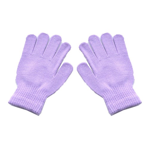 Children Knitted Gloves Boy Girls Full Finger Mittens Candy Color Thick Gloves - Picture 29 of 38