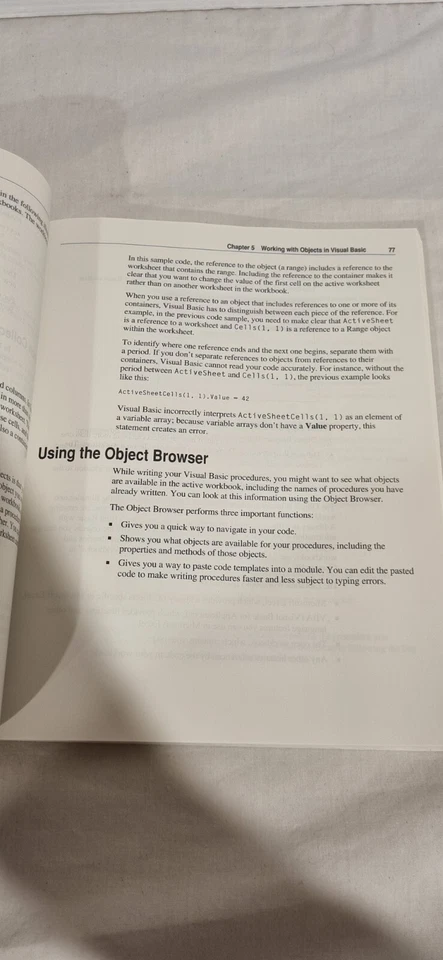 Microsoft Excel 4.0 Visual Basics Users Guide 1993 Vintage Computer Programming - Image 4 of 4