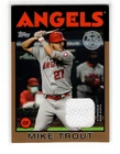 Mike Trout 2021 Topps PW Jersey Relic Patch Card Gold Parallel #/50 LA Angels