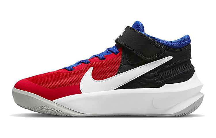 Кроссовки Nike Team Hustle D10 FlyEase Mid University Red Game Royal - DD7303-005