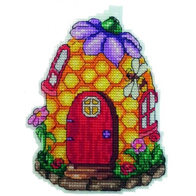 Counted Cross Stitch Kit on Plastic Hive DIY Unprinted canvas Alisena