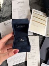 Laings Diamond and Platinum Engagement Ring Size M
