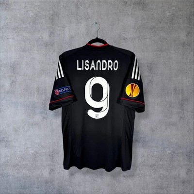 Lyon OL 2012-13 Third Shirt Lisandro #9 Adidas Größe M Europa League