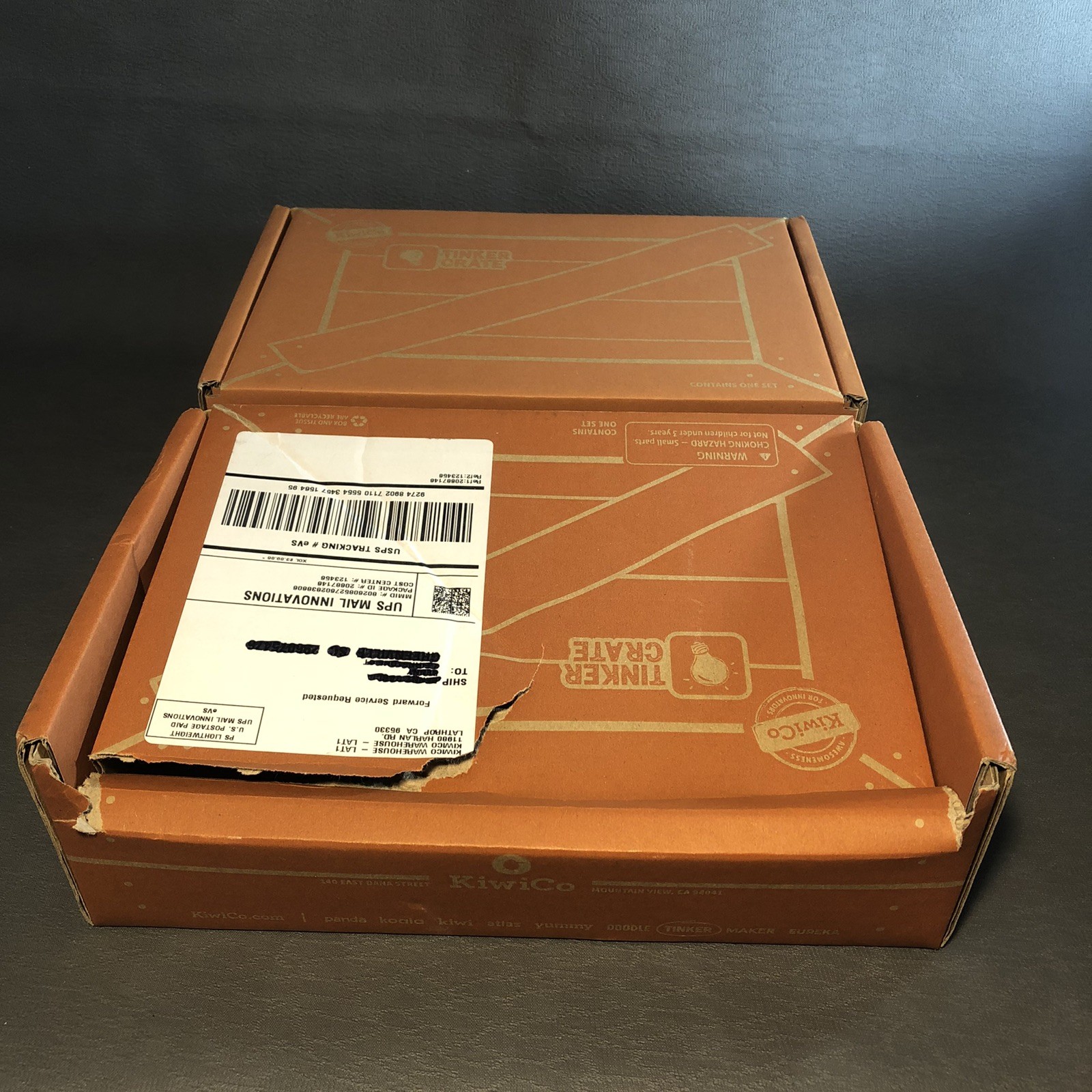 Sealed KiwiCo Tinker Crate Bundle Walking Robot & Glowing Pendulum - Damaged Box