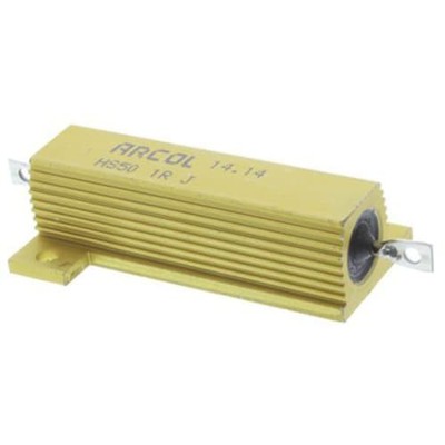 1PC ARCOL HS50 1R J HS50 Al house wirewound resistor,1R 50W