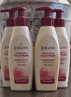 *4* JERGENS MOISTURIZING HAND WASH ORIGINAL SCENT CHERRY ALMOND 8.45oz Each