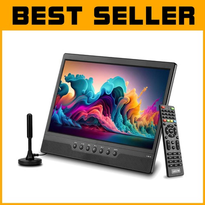 #ad Small 14quot; TV with Battery AC DC Power Kitchen RV Camping $218.81