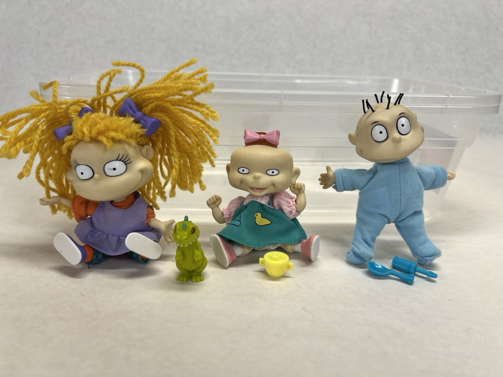 Vintage 1997 Toy Rugrats Action Figures by Mattel Nickelodeon Dolls Lot Of 3