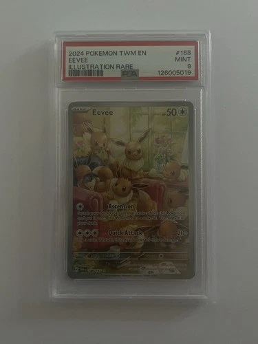 Eevee Twilight Masquerade Illustration Graded PSA 9 188/167