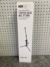 Shure by Gator Low-Profile Tripod Mic Stand with Adjustable Height and Boom Arm
