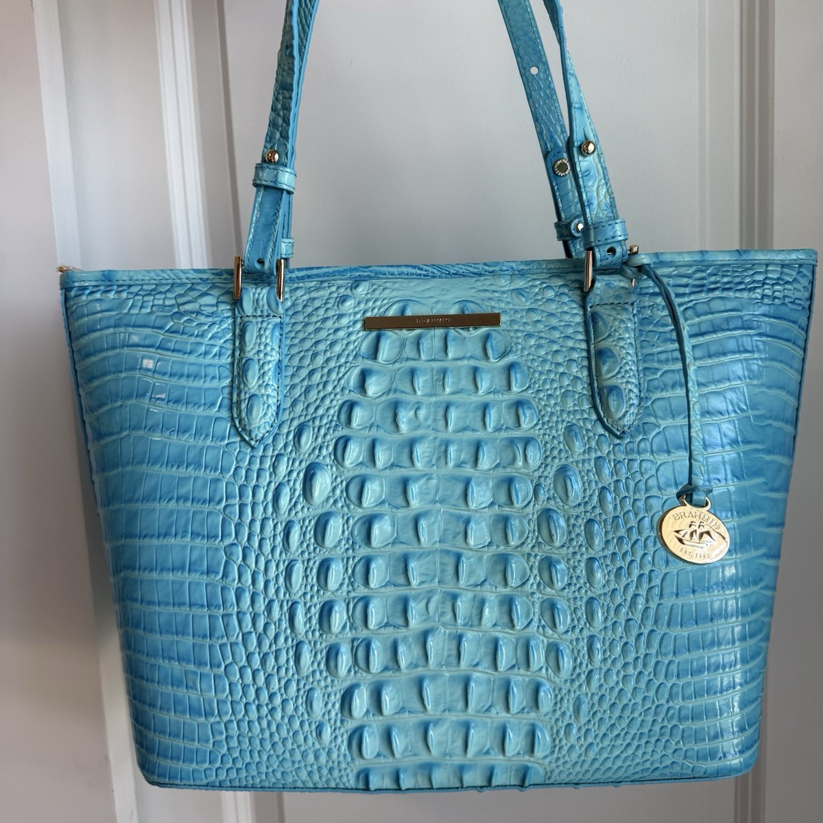 Brahmin Medium Asher Tropic Blue Melbourne Leather | eBay