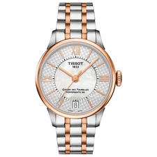Tissot Ladies Automatic Watch Chemin Des Tourelles Powermatic 80 Two-Tone Rose H