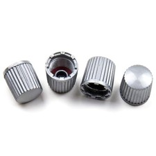 Valve Stem Caps Plastic Car Tire Caps Tpms Replacement Valve Stem Covers Gray