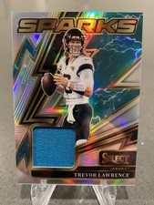2025 Panini Select Trevor Lawrence Sparks Memorabilia Silver Prizm /149 Jaguars