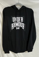 Under Armour Men's UA Rival Terry Graphic Hoodie Black Size M NWT