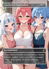 MTG - Anointed Procession - Fanart Borderless Style - EDH / Playtest