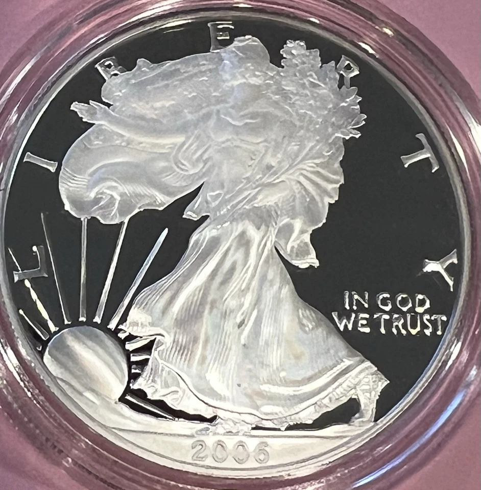 2006 American Silver Eagle 20th Anniversary Set P W & W Unc w/OGP & COA No Reser - Image 4 of 4