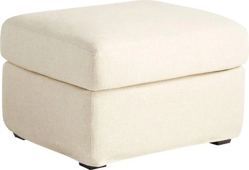 Sovente Traditional Ottoman-Natural, Solid Wood - Picture 1 of 3