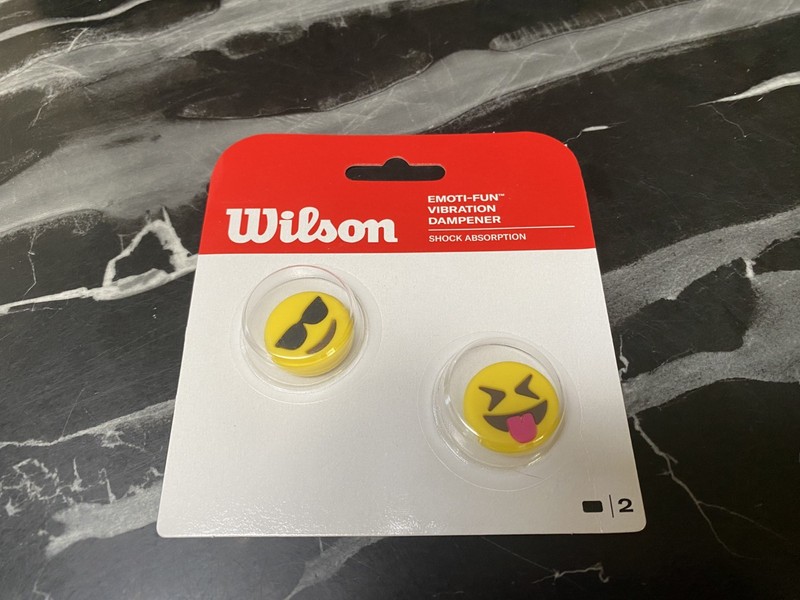 Wilson Emoti-Fun Sunglasses/Tongue-Out Tennis Racket Vibration Dampeners