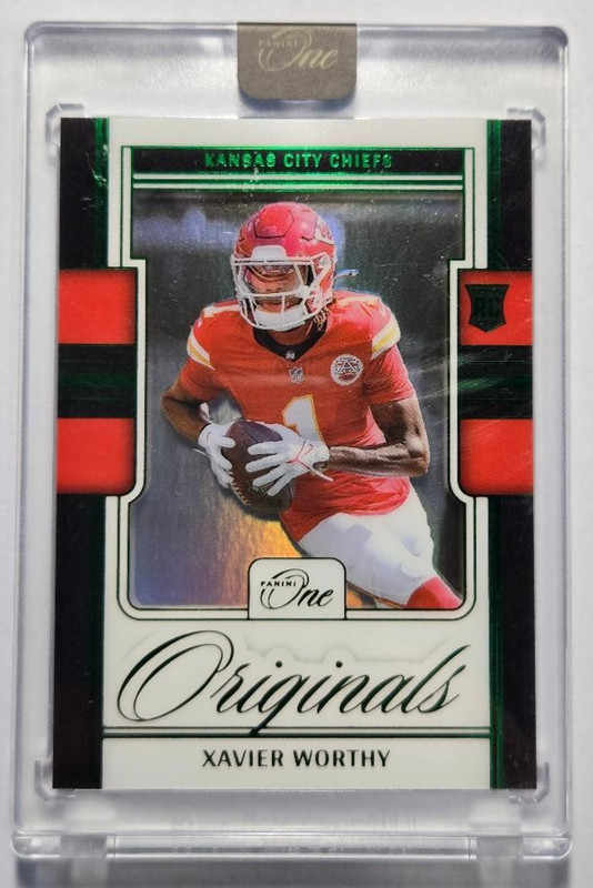 2024 PANINI ONE #00-XWY XAVIER WORTHY ORIGINALS GREEN 12/25
