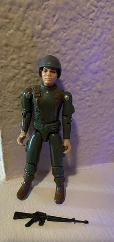 1982 GI Joe Grunt Straight Arm Figure ARAH Broken Thumbs For Parts Accessories