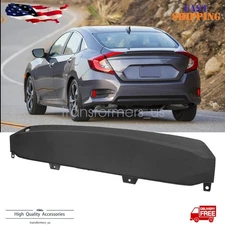 New Rear Bumper Lower Garnish Trim Valance Plastic Fits Honda Civic 2016-2018