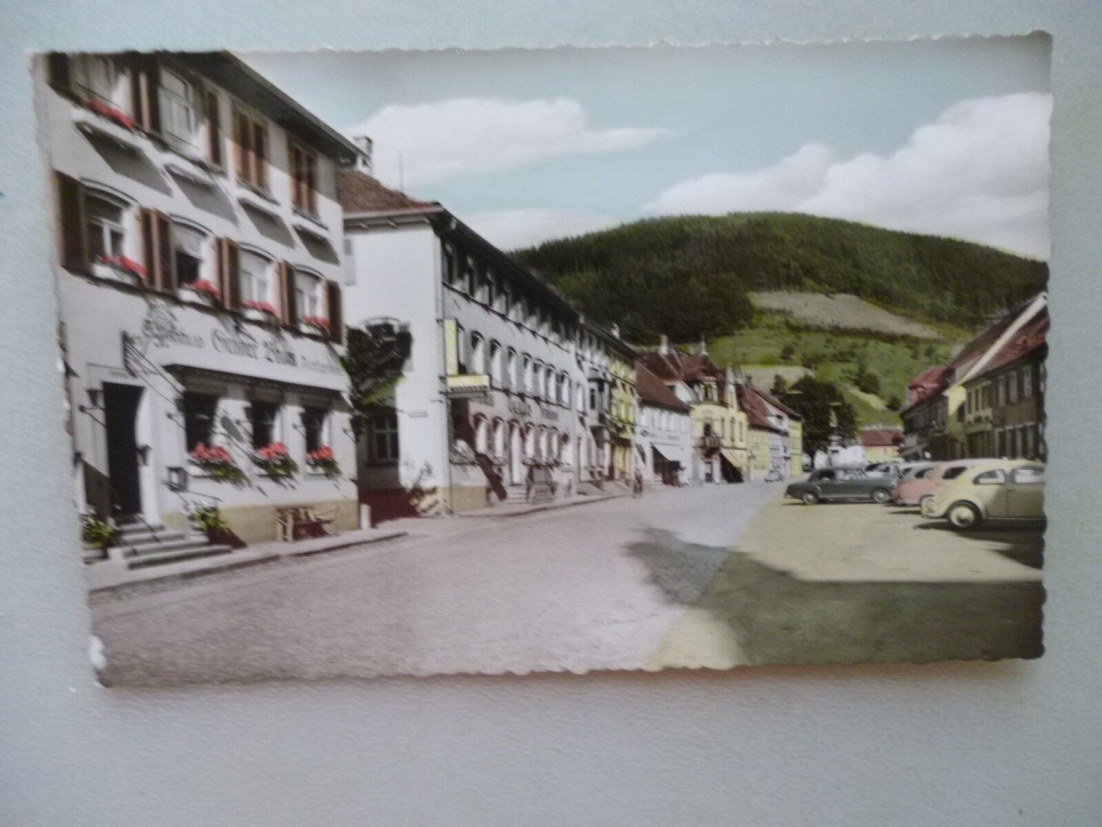 Postcard Wolfach Black Forest Main Street 1963