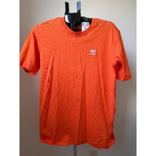 Adidas Originals Trefoil ESSENTIALS T-SHIRT ORANGE Size Men Small New with tags