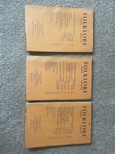 Rare 1970 Set Of Folklore Society Journals Volume 81
