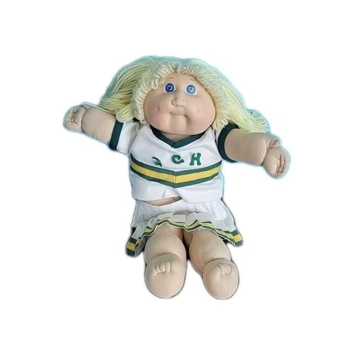 Cabbage Patch Kids Cheerleader Doll Signed Xavier Roberts Blonde Hair 1982