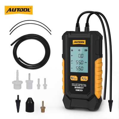 Digital Manometer Gas Air Pressure Tester Dual Port HVAC Tester Meter 200 kPa