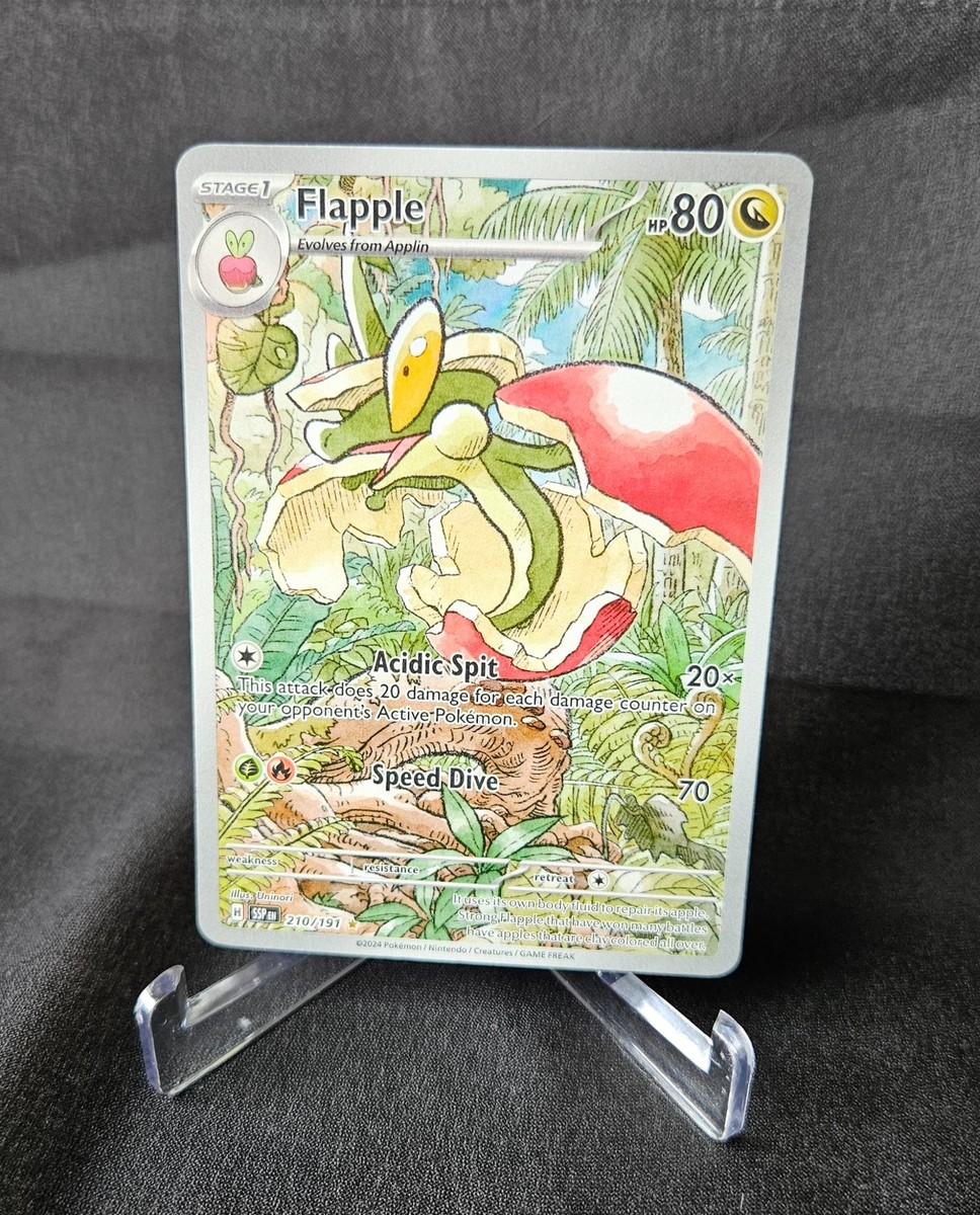 Flapple 210/191 Surging Sparks Pokemon Card Illustration Rare Full Art Near Mint | eBay Flapple 210/191 Surging Sparks Pokemon Card Illustration Rare Full Art Near Mint | eBay