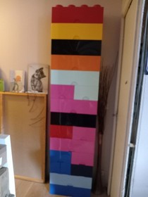 Lego Classic 10696 Brick Storage Box 1 Tenon 125x125x18cm Orange