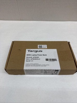 Brand New Targus 90Wh 5000mAh 18V Laptop USB-C Portable Power Bank Model: APB080