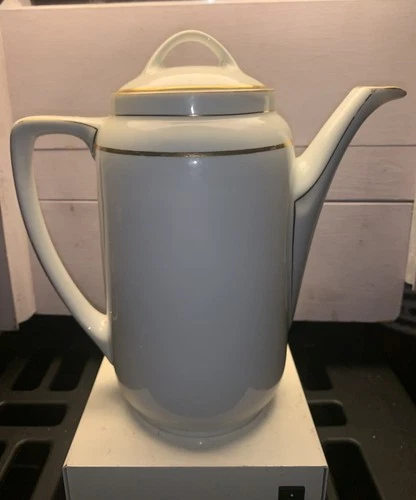 Antique KPM Germany Porcelain 9.5” Chocolate Pot Numbered 